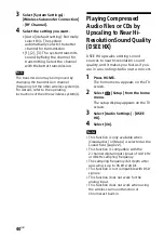 Preview for 40 page of Sony HT-MT500 Operating Instructions Manual