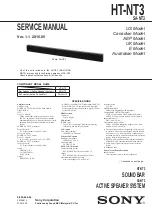 Sony HT-NT3 Service Manual предпросмотр