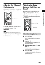 Preview for 29 page of Sony HT-NT5 Operating Instructions Manual