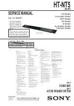 Sony HT-NT5 Service Manual preview