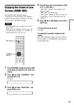 Preview for 21 page of Sony HT-RD150 Operating Instructions Manual