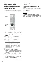 Preview for 22 page of Sony HT-RD150 Operating Instructions Manual