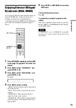 Preview for 23 page of Sony HT-RD150 Operating Instructions Manual