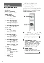 Preview for 24 page of Sony HT-RD150 Operating Instructions Manual