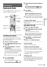 Preview for 29 page of Sony HT-RD150 Operating Instructions Manual