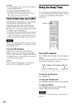 Preview for 30 page of Sony HT-RD150 Operating Instructions Manual