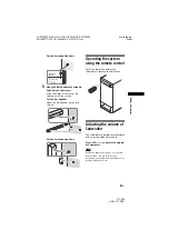 Предварительный просмотр 23 страницы Sony HT-RT3 Operating Instructions Manual