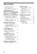 Preview for 6 page of Sony HT-RT4 Operating Instructions Manual