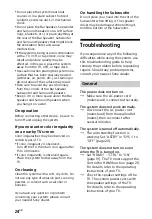 Preview for 24 page of Sony HT-RT4 Operating Instructions Manual