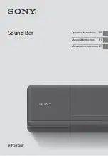 Sony HT-S200F Operating Instructions Manual preview