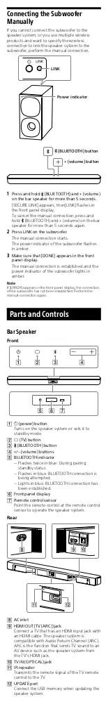 Предварительный просмотр 5 страницы Sony HT-S400 User Manual