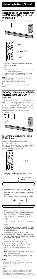 Предварительный просмотр 7 страницы Sony HT-S400 User Manual