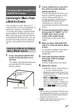 Предварительный просмотр 21 страницы Sony HT-S500RF Operating Instructions Manual