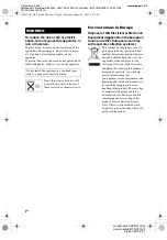 Preview for 2 page of Sony HT-SF1000 Operating Instructions Manual