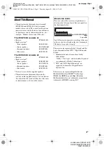 Предварительный просмотр 3 страницы Sony HT-SF1000 Operating Instructions Manual