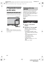 Предварительный просмотр 22 страницы Sony HT-SF1000 Operating Instructions Manual