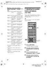 Предварительный просмотр 26 страницы Sony HT-SF1000 Operating Instructions Manual