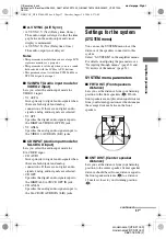 Preview for 37 page of Sony HT-SF1000 Operating Instructions Manual