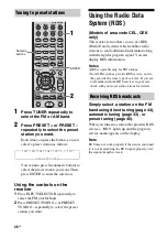 Preview for 46 page of Sony HT-SF1100 Operating Instructions Manual