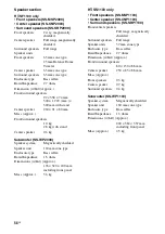 Preview for 58 page of Sony HT-SF1100 Operating Instructions Manual