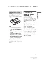 Preview for 23 page of Sony HT-SF1200 Operating Instructions Manual