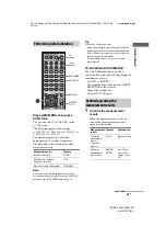 Preview for 25 page of Sony HT-SF1200 Operating Instructions Manual