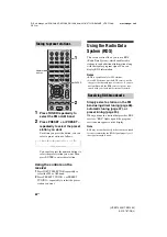 Preview for 50 page of Sony HT-SF1200 Operating Instructions Manual