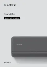 Sony HT-SF200 Operating Instructions Manual предпросмотр