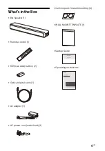 Preview for 5 page of Sony HT-SF200 Operating Instructions Manual