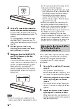 Preview for 14 page of Sony HT-SF200 Operating Instructions Manual