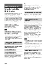 Preview for 26 page of Sony HT-SF200 Operating Instructions Manual