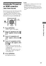 Preview for 45 page of Sony HT-SF370 Operating Instructions Manual