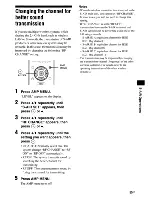 Предварительный просмотр 55 страницы Sony HT-SF470 Operating Instructions Manual