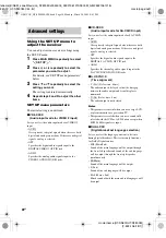 Preview for 28 page of Sony HT-SF800M Operating Instructions Manual