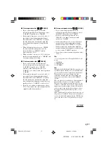 Предварительный просмотр 17 страницы Sony HT-SL40 Operating Instructions Manual