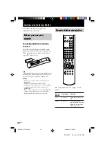 Предварительный просмотр 32 страницы Sony HT-SL40 Operating Instructions Manual