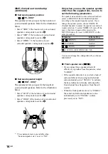 Предварительный просмотр 14 страницы Sony HT-SL5 Operating Instructions Manual