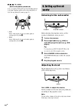 Предварительный просмотр 16 страницы Sony HT-SL500 Operating Instructions Manual