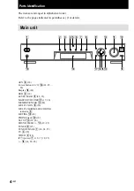 Preview for 4 page of Sony HT-SL7 Operating Instructions Manual