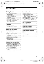 Preview for 3 page of Sony HT-SS500 Operating Instructions Manual