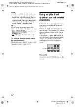 Preview for 36 page of Sony HT-SS500 Operating Instructions Manual