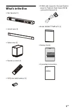 Предварительный просмотр 5 страницы Sony HT-ST5000 Operating Instructions Manual