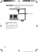 Предварительный просмотр 12 страницы Sony HT-V1000DP - Dvd/vcr Combo Home Theater Operating Instructions Manual