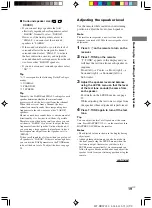 Preview for 19 page of Sony HT-V1000DP - Dvd/vcr Combo Home Theater Operating Instructions Manual