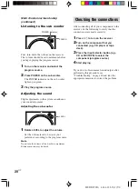 Preview for 20 page of Sony HT-V1000DP - Dvd/vcr Combo Home Theater Operating Instructions Manual