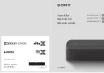 Sony HT-X8500 Operating Instructions Manual preview