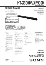 Sony HT-X9000F Service Manual предпросмотр