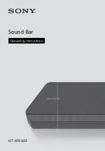 Sony HT-XF9000 Operating Instructions Manual preview