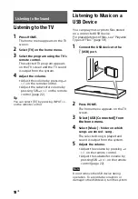 Preview for 18 page of Sony HT-XT2 Operating Instructions Manual