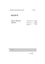 Sony HT-XT3 Operating Instructions Manual preview